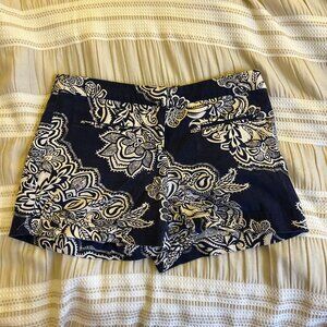 Floral Patterned Cotton Dalia Collection Shorts (2)
